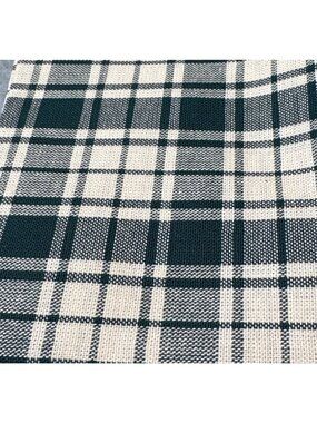 Green & Cream Plaid Cotton Fat Quarter 18x22" Fabric Quilting Sewing Crafts